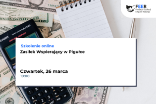 Zasiłek wspierający w pigułce - możliwość zgłoszenia się na szkolenie do Fundacja Edukacji Empatii Rozwoju "FEER"