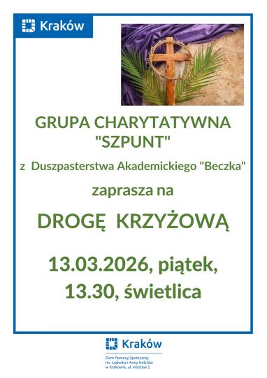 Wspólna modlitwa i spotkanie serc – Droga Krzyżowa w naszej świetlicy.