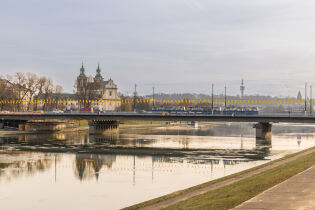Prace na Moście Grunwaldzkim, zmiany w ruchu pieszych 