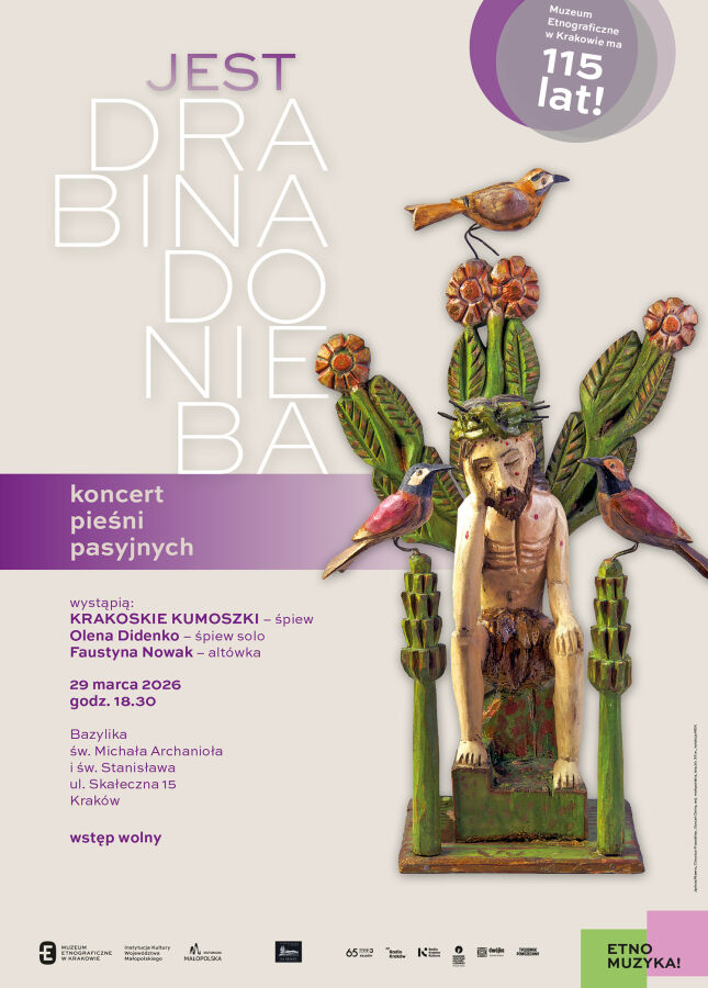 Już w najbliższą niedzielę, 29 marca, w Bazylice św. Michała Archanioła i św. Stanisława na Skałce odbędzie się koncert pieśni pasyjnych „Jest drabina do nieba”. Początek o godz. 18.30.