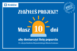 Przypomnienie dla wnioskodawców Budżetu Obywatelskiego