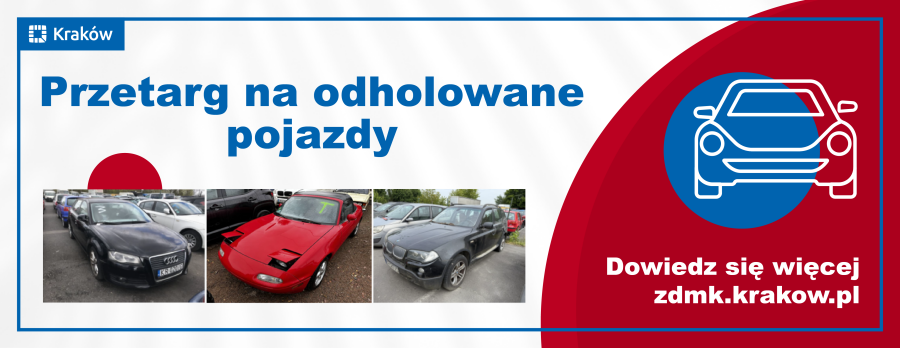 Przetarg na zbycie pojazdów, które przepadły na rzecz GMK