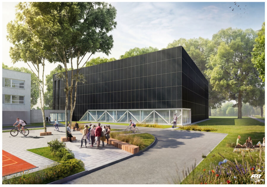 Wizualizacja Hali ZS Łączności