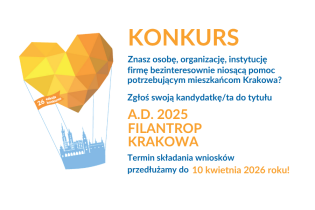 Filantrop Krakowa A.D. 2025 przedłużenie terminu