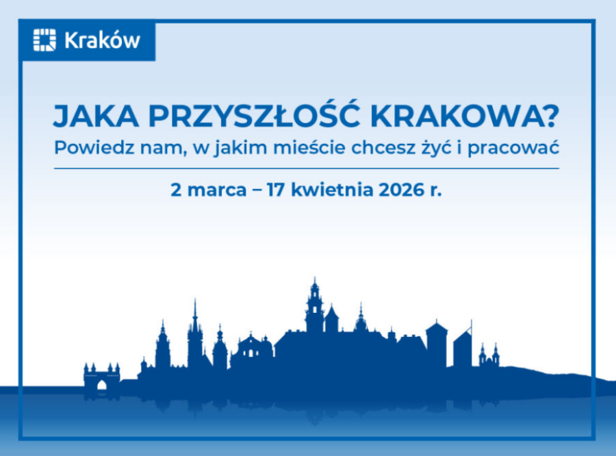 Plakat zapraszający do wzięcia udziału w badaniu opinii