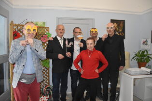 Uczestnicy ŚDS ‘Vita” w foto budce