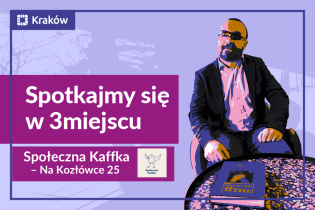 Spotkajmy się w 3.miejscu, informacje o wydarzeniu, po prawej stronie widnieje zdjęcie Artura Buszeka – Pełnomocnika Prezydenta Miasta Krakowa ds. organizacji pozarządowych.