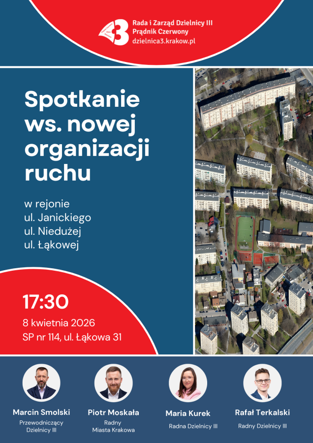 Spotkanie w sprawie nowej organizacji ruchu w rejonie ul. Janickiego, ul. Niedużej i ul. Łąkowej 