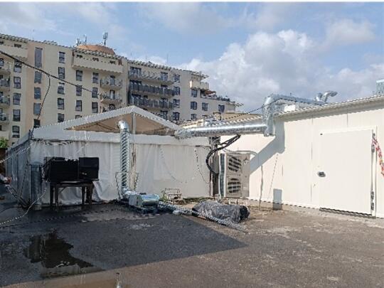 Obiekt gastronomiczno-produkcyjny typu namiot