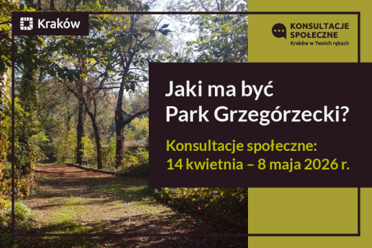 Jaki ma być Park Grzegórzecki? Wkrótce konsultacje społeczne