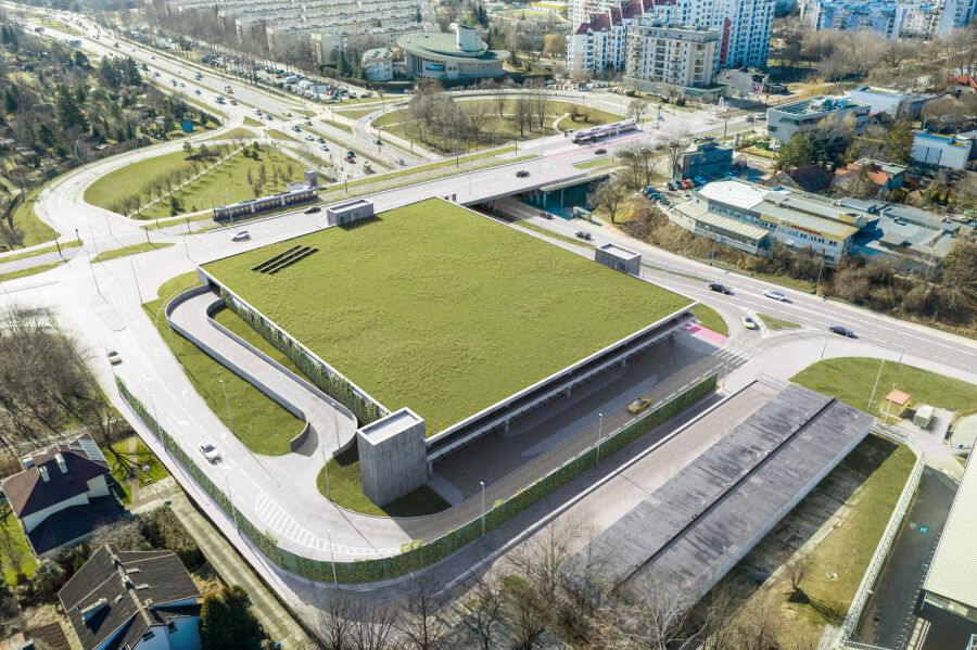 Wizualizacja parkingu P+R Bronowice