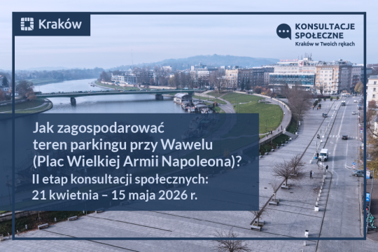 Już niebawem konsultacje: Jak zagospodarować teren parkingu przy Wawelu (Plac Wielkiej Armii Napoleona)?