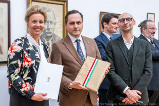 Eröffnung der Ausstellung „ Die Kunst der Erinnerung“ von Marian Ruzamski in Krakau