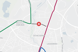 Wyłączenie ruchu tramwajowego w ciągu ul. Brożka