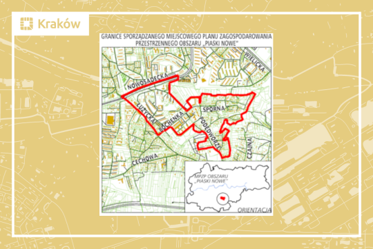 Granice miejscowego planu zagospodarowania przestrzennego obszaru „Piaski Nowe”