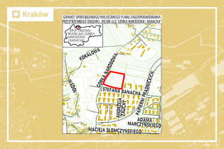 Granice miejscowego planu zagospodarowania przestrzennego obszaru „Rejon ulic Górka Narodowa i Banacha”