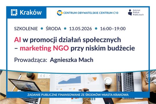Bezpłatne webinarium: AI w promocji działań społecznych – marketing NGO przy niskim budżecie
