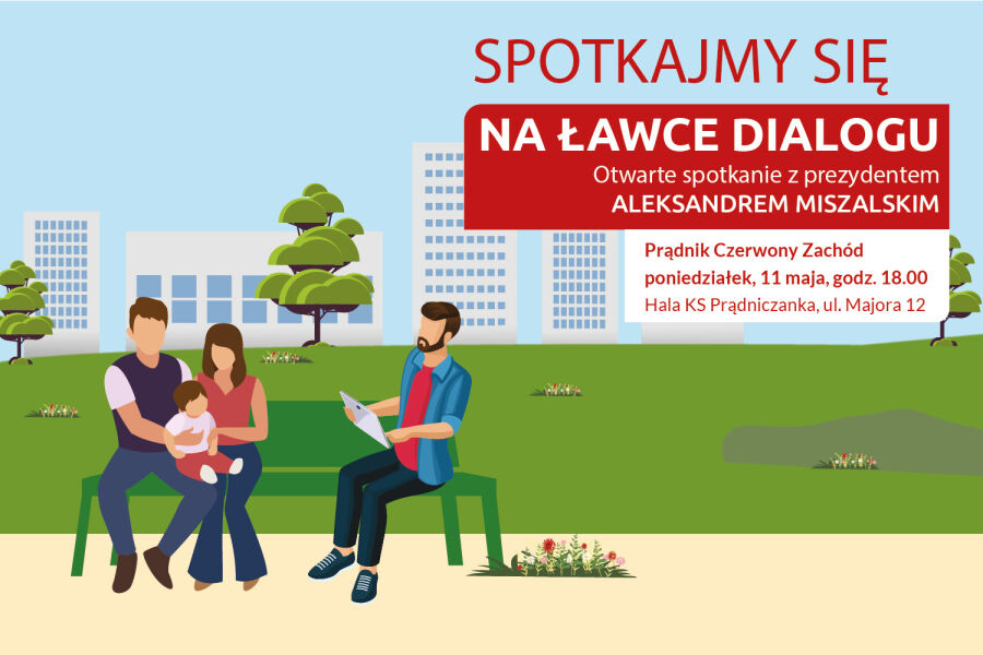 Ławka dialogu na Prądniku Czerwonym Zachód