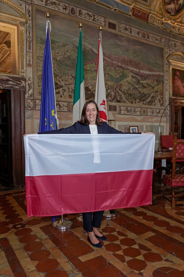 Florencja, flaga dla przyjaciela