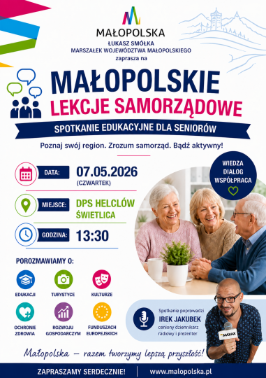 Małopolska bliżej Seniorów – edukacyjne spotkanie u Helclów.