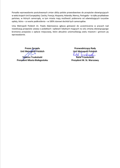 Apel Unii Metropolii Polskich