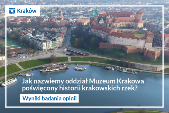 Mieszkańcy wskazali preferowaną nazwę dla nowego oddziału Muzeum Krakowa poświęconego historii krakowskich rzek