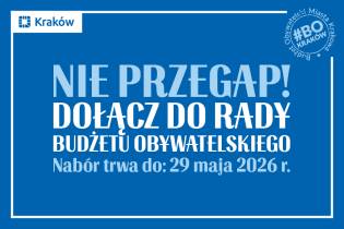 Nie przegap! Dołącz do Rady Budżetu Obywatelskiego  Nabór trwa do: 29 maja 2026 r.