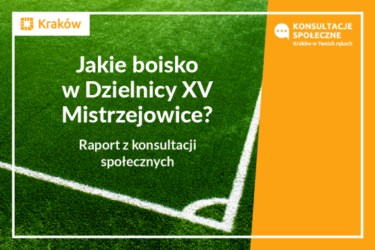Opublikowano raport z konsultacji społecznych dotyczących boiska w Dzielnicy XV Mistrzejowice2