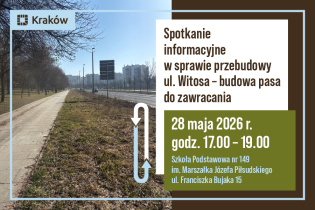 Spotkanie informacyjne dotyczące przebudowy ul. Witosa – budowa pasa do zawracania