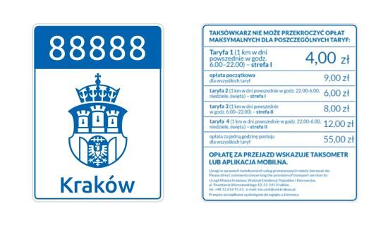 Taxi sticker