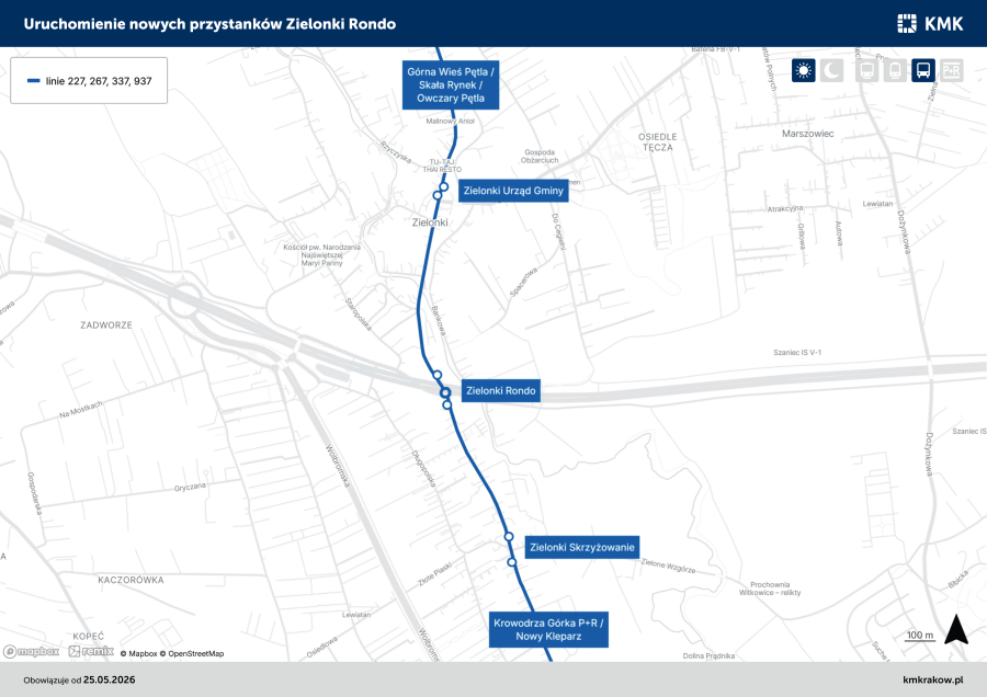 Nowe przystanki w Zielonkach