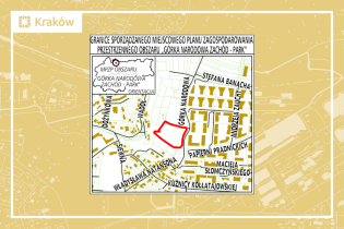 Granice miejscowego planu zagospodarowania przestrzennego obszaru „Górka Narodowa Zachód - Park”
