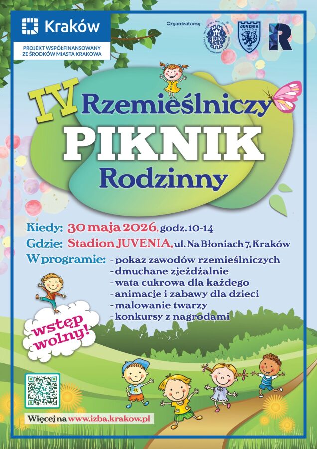 Grafika przedstawia plakat IV Rzemieślniczego Pikniku Rodzinnego