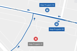 Zmiana w obsłudze przystanku Aleja Przyjaźni