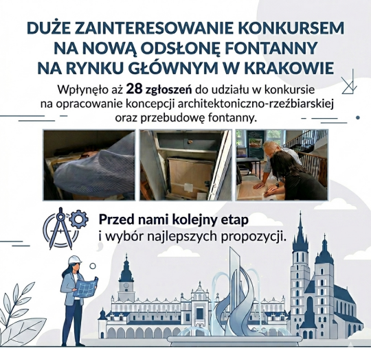 28 pomysłów na fontannę dla Krakowa