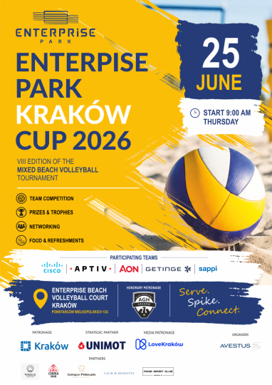 VIII edycja turnieju siatkówki plażowej Enterprise Park Kraków CUP już wkrótce!