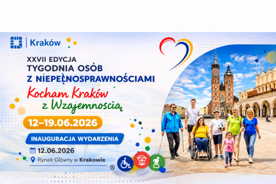 Przed nami Tydzień Osób z Niepełnosprawnościami „Kocham Kraków z wzajemnością”