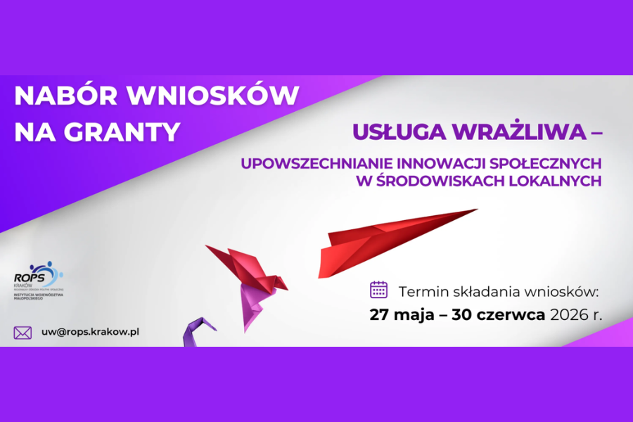 II nabór wniosków na pilotażowe wdrożenie usług społecznych bazujących na innowacyjnych rozwiązaniach