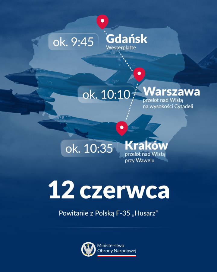 Przelot samolotów F-35