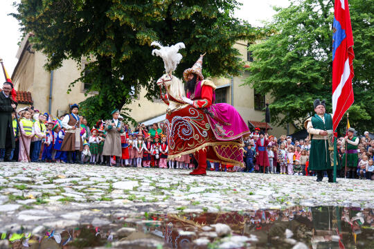 Lajkonik i jego orszak opanowali Kraków