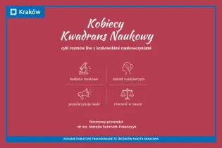 Kobiecy Kwadrans Naukowy, cykl rozmów live z krakowskimi naukowczyniami.