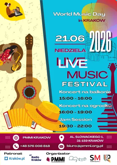 Światowy Dzień Muzyki 2026. Muzyka połączy mieszkańców i artystów