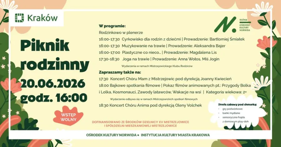 Piknik rodzinny Kuźnia program