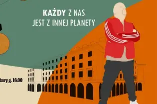 Plakat wydarzenia Nowohucka Parada Dresów z datą i informacjami o miejscu.