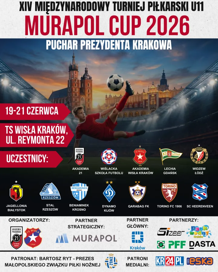  XIV Międzynarodowy Turniej Piłkarski U11 Murapol Cup – Puchar Prezydenta Miasta Krakowa