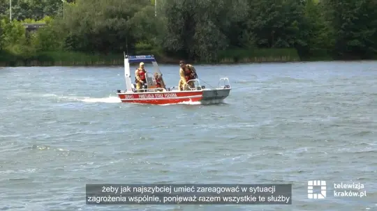 Krakowskie służby ćwiczą ratownictwo wodne przed wakacjami