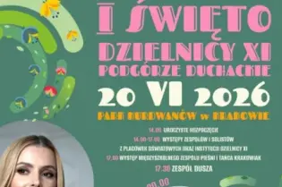I Święto Dzielnicy XI, Kraków, 20 VI 2026, atrakcje, Halina Mlynkowa, zespół Dusza.