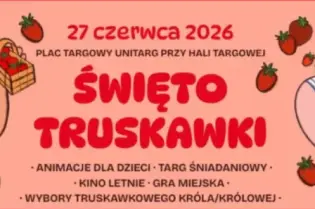 Święto Truskawki w Krakowie, 27 czerwca 2026, animacje dla dzieci, targ śniadaniowy, kino letnie.