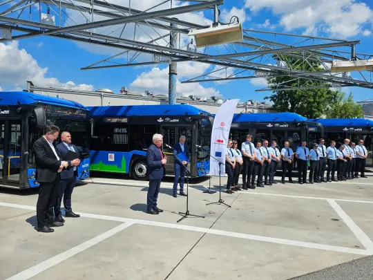 15 nowych autobusów elektrycznych Solarisa w Krakowie