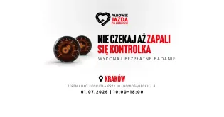 Bezpłatne badanie zdrowia w Krakowie, 1 lipca 2026, godz. 10:00-18:00.